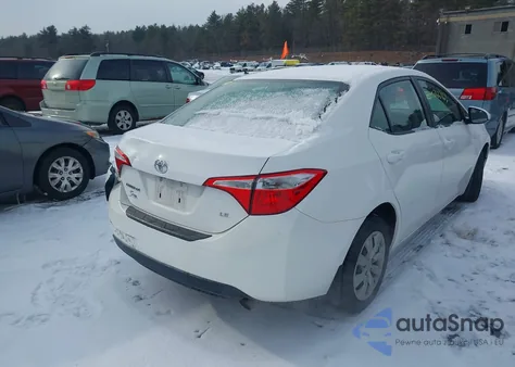 2015 Toyota Corolla Le from USA, damaged, VIN 2T1BURHE4FC325251